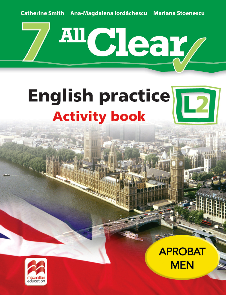 All Clear. English practice. Activity book. L 2. Lectia de engleza (clasa a VII-a) Activity imagine 2022