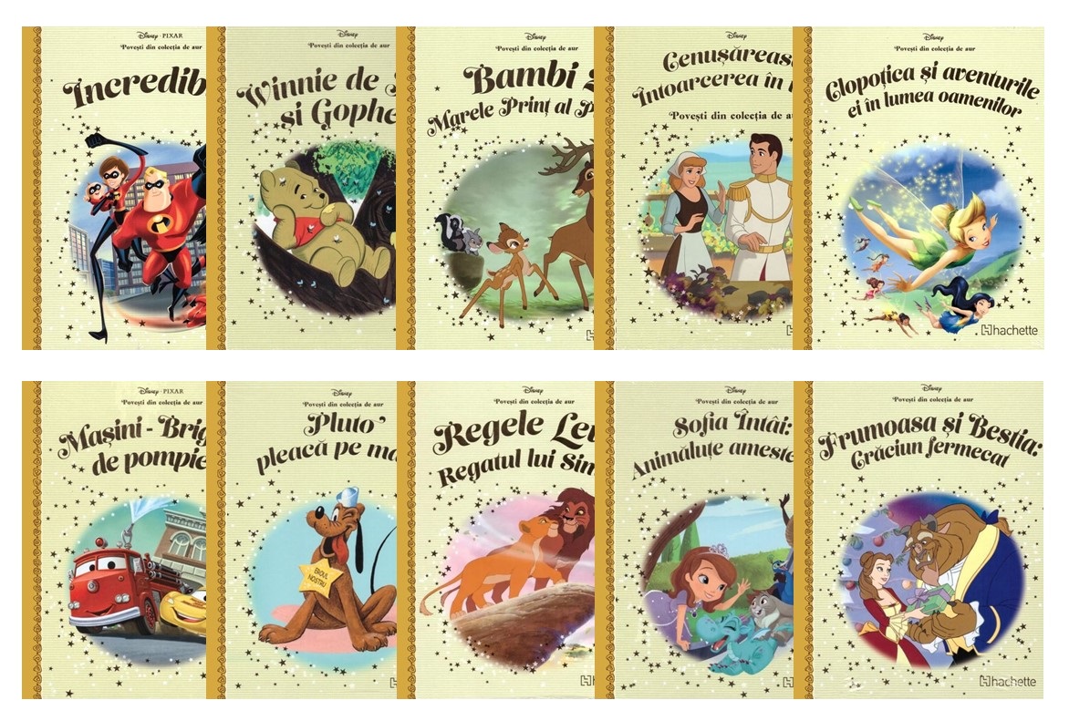Pachet 10 Povesti din colectia de aur Disney (colecția imagine 2022