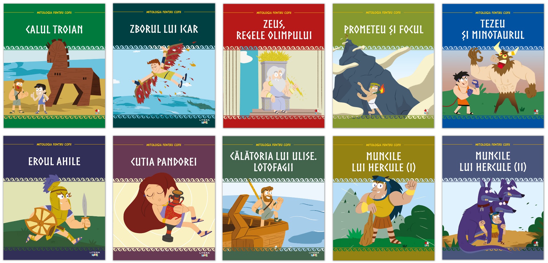 Pachet Mitologia pentru copii – primele 10 volume Cărți imagine 2022