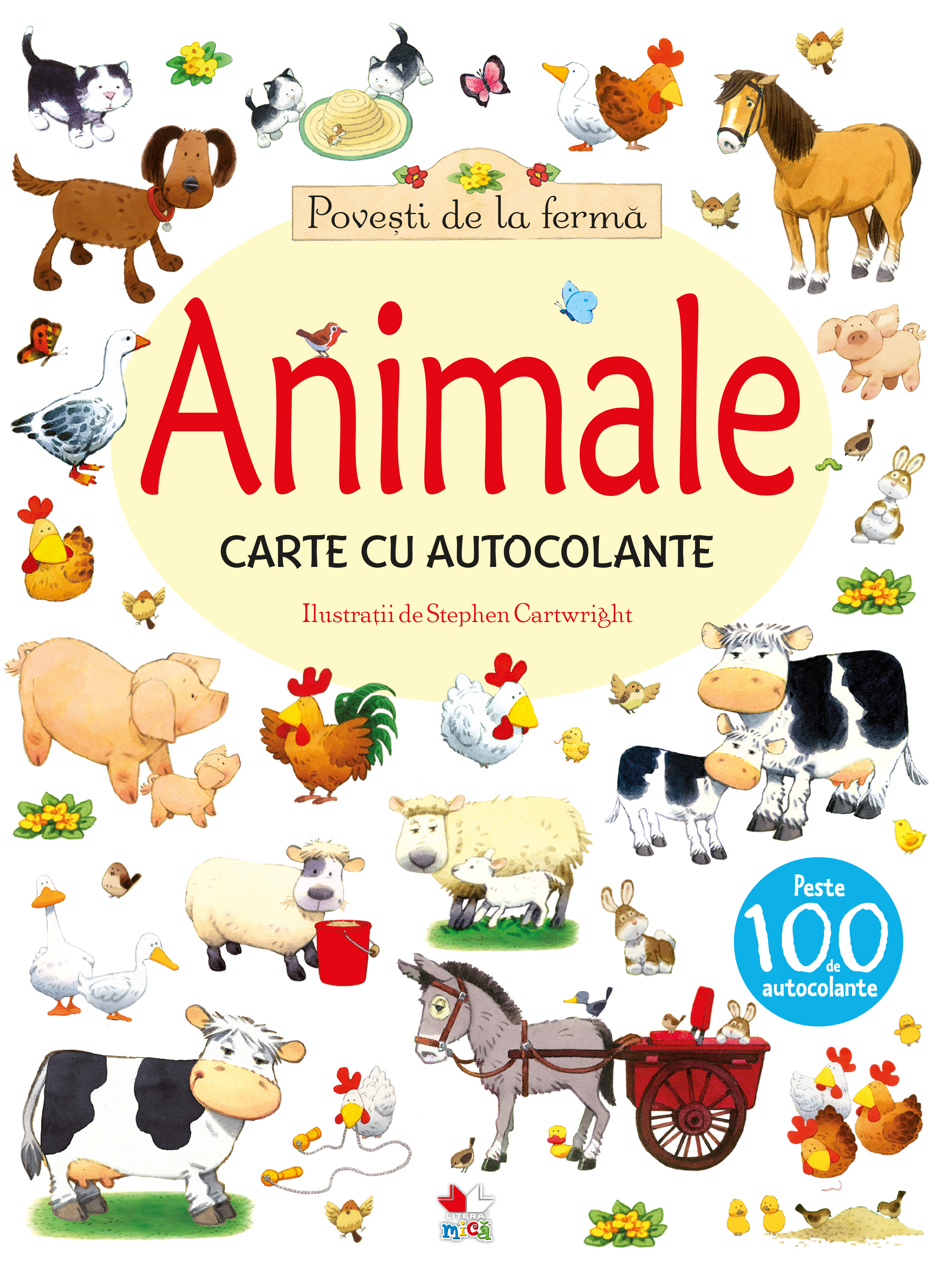 Povești de la fermă. Animale. Carte cu autocolante Animale. imagine 2022