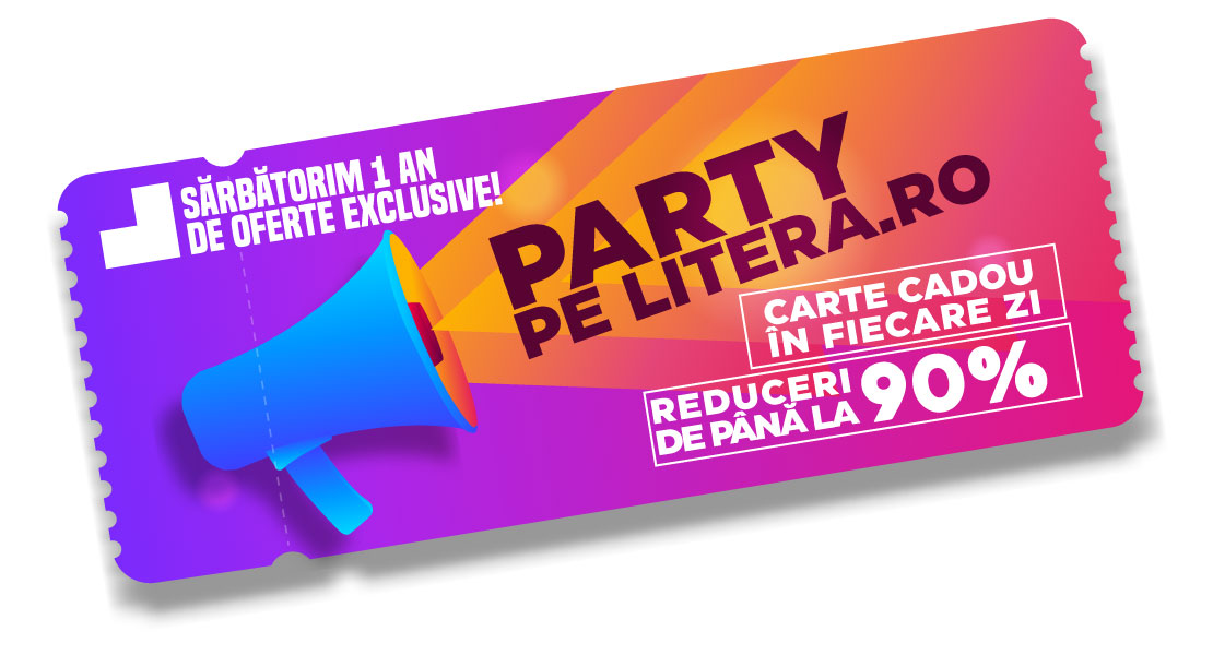 Hai și tu la party pe Litera.ro! Te așteaptă reduceri de până la 90% și un bestseller cadou în fiecare zi