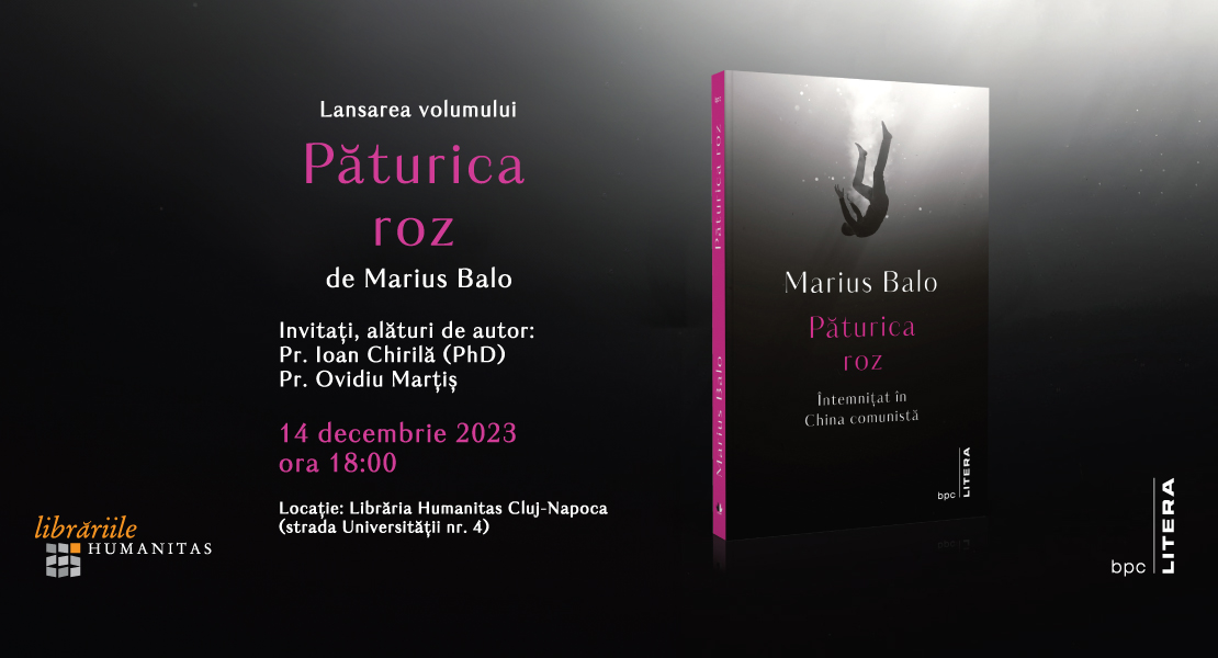 Eveniment editorial Litera: lansarea cărții „Păturica roz“, de Marius Balo
