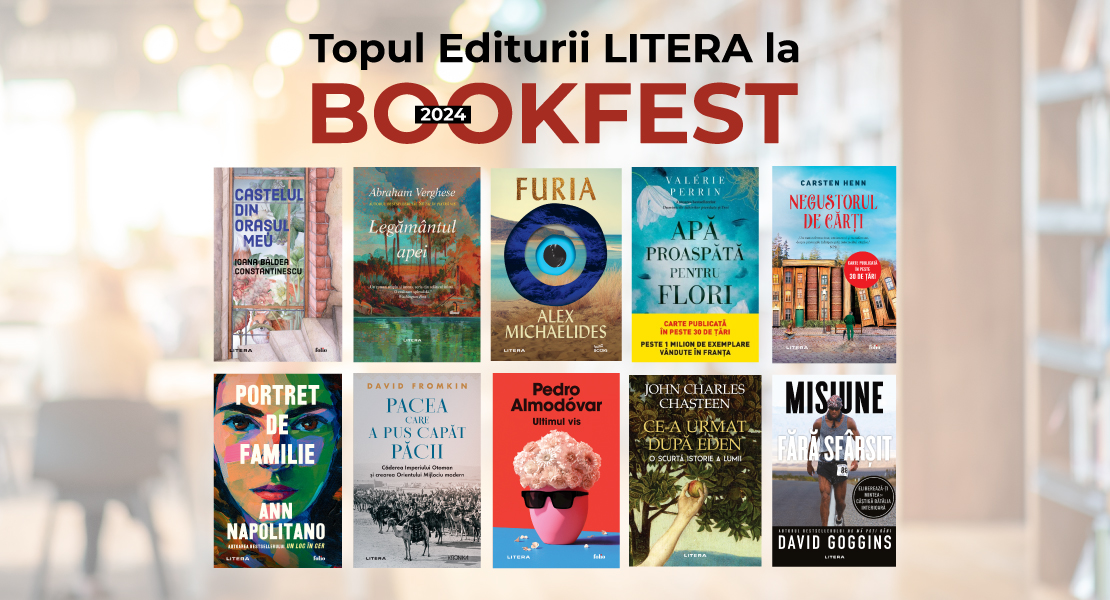 Bookfest 2024: Topul celor mai vândute cărți la Editura Litera