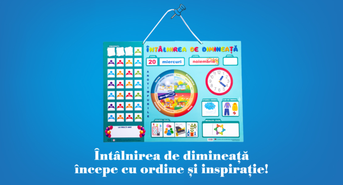 Cum să organizezi diminețile mai ușor? Descoperă planșa magnetică interactivă pentru clasele primare și grădinițe